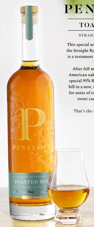 Penelope Toasted Rye Straight Rye Whiskey 0,7l 46,5% vol. limitiert