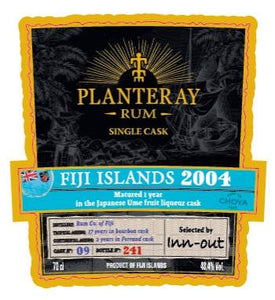Planteray Fiji 2004 2024 Umeshu Choya Cask Finish XO 0,7l 49,x % vol. single cask Rum Plantation Destillerie ..&nbsp; of Fiji  limitiert Fass: #x&nbsp; Esters: x VC: x&nbsp; Dosage:  Nase:  Gaumen: Umeshu ist ein japanischer Fruchtlikör z.b. aus Aprikose exclusive inn-out 