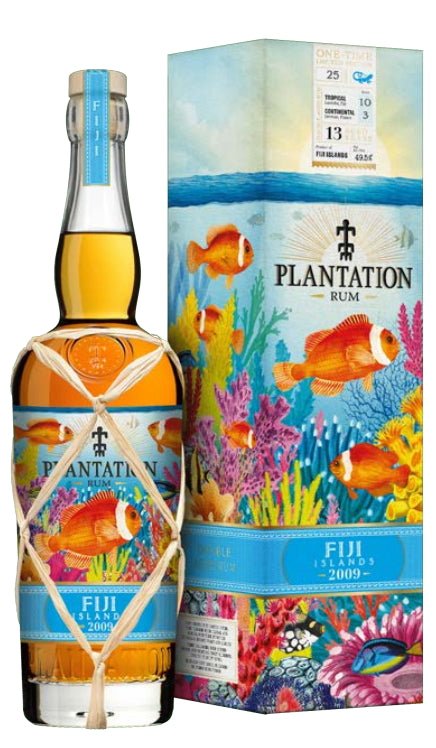 Plantation one time Fiji 2009 2022 0,7l 49,5% vol. limited Edition Rum Sonderedition Melasse Pot still 10 Jahre Bourbon