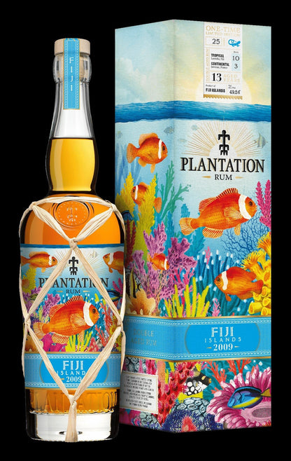 Plantation one time Fiji 2009 2022 0,7l 49,5% vol. limited Edition Rum Sonderedition Melasse Pot still 10 Jahre Bourbon