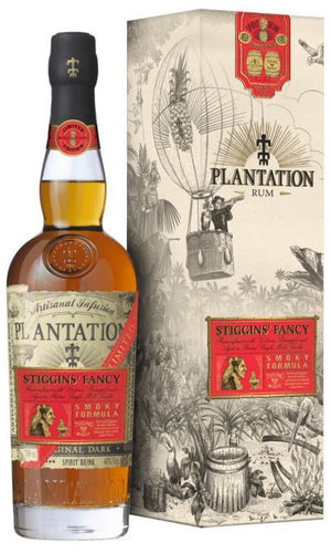 Plantation Stiggins Fancy Pineapple smoky Formula Rum 40% 0,7 l Sonderedition stark limitiert. Rohstoff Melasse Finish Finish für 4 bis 6 Monate im Teeling Whiskey-Fass 