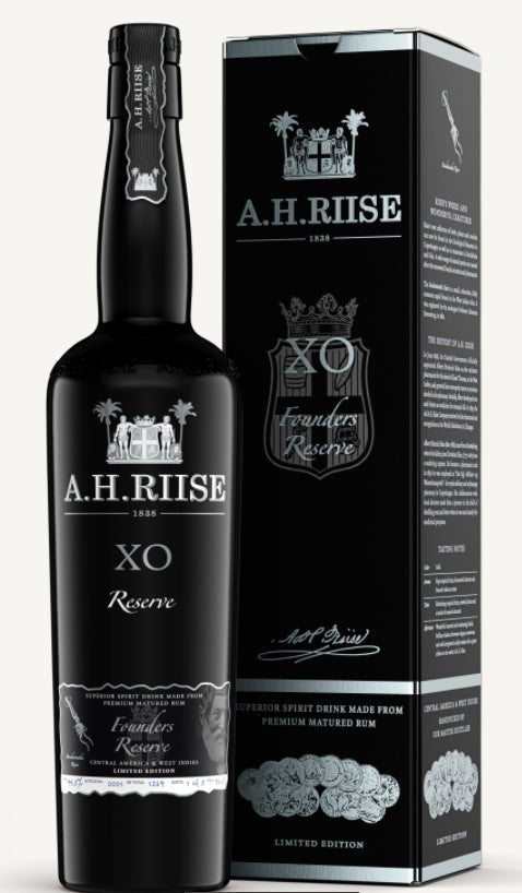 A.H.Riise XO Founders 2 bleu 2022 Reserve 0,7l 44,3% vol. rhum édition limitée - inn-out-shop
