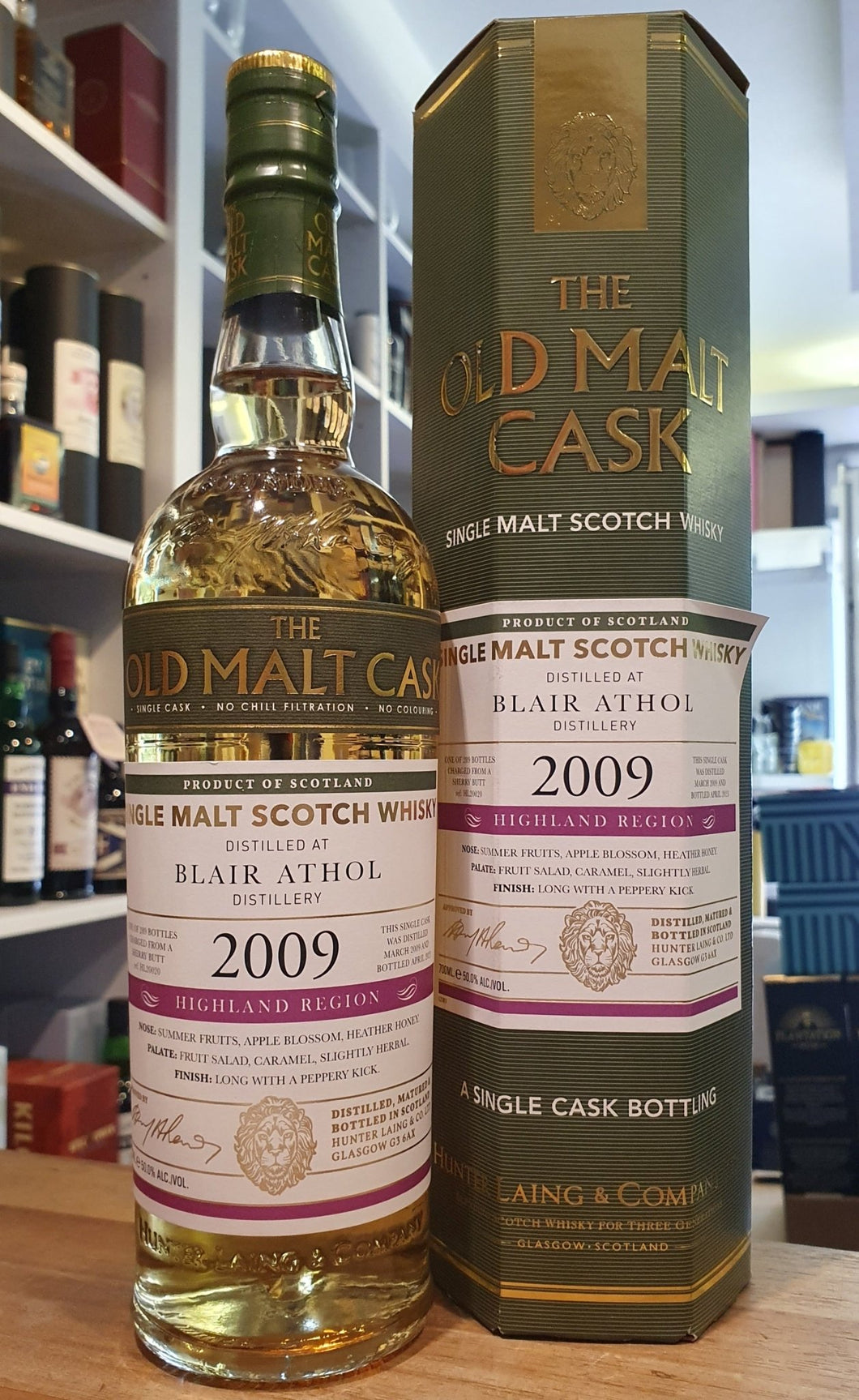 Blair Athol single cask 2009 2023 14Y Highland 50% vol. 0,7l Whisky Hunter Laing hl20020