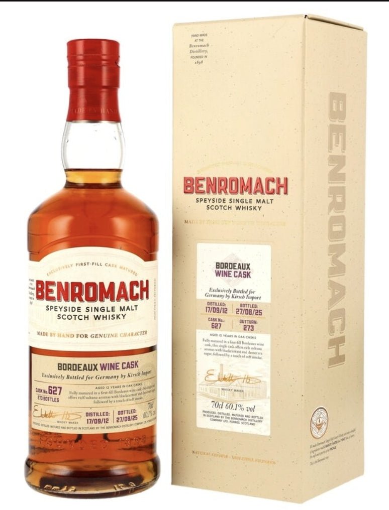 Benromach 2012 2025 12y 1st Fill Bordeaux Wine Cask 627 0,7l 60,1% vol. Whisky