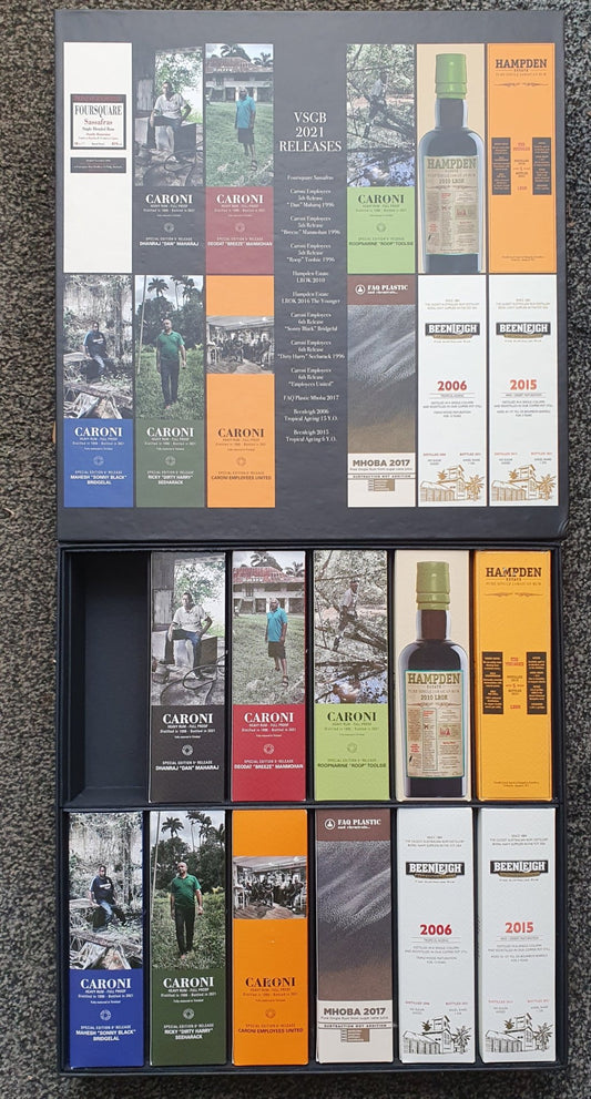 Velier VSGB 1996 - 2015 Releases 2021 Set 11x 0,1L %vol. Rum Rhum Selection exclusive