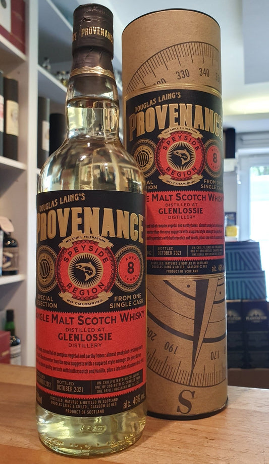 Glenlossie single cask 2012 2021 8Y Provenance 46% vol. 0,7l Whisky Hogshead 15382