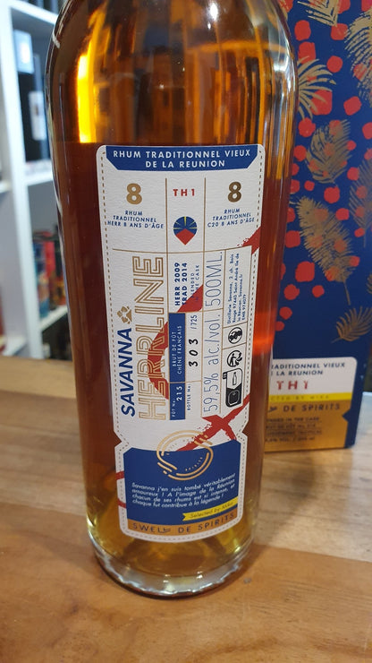 Savanna Herrline TH1 Swell de Spirit Reunion Rhum 59,5% 2 vol. 0,5l cask strength rum No. 215 selected by Mika HERR 2009 TRAD 2014