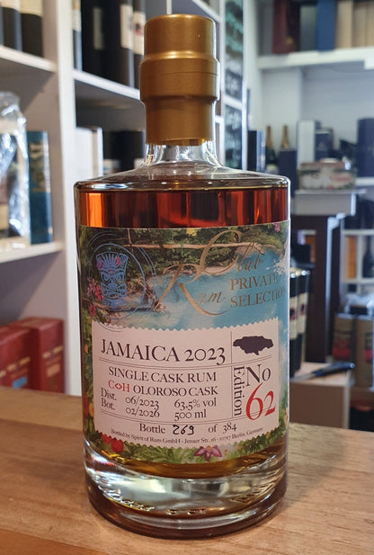 Rumclub Ed.62 Hampden HD 2023 Jamaica C<>H 63,5% vol. 0,5l Single cask Rum club Jamaika