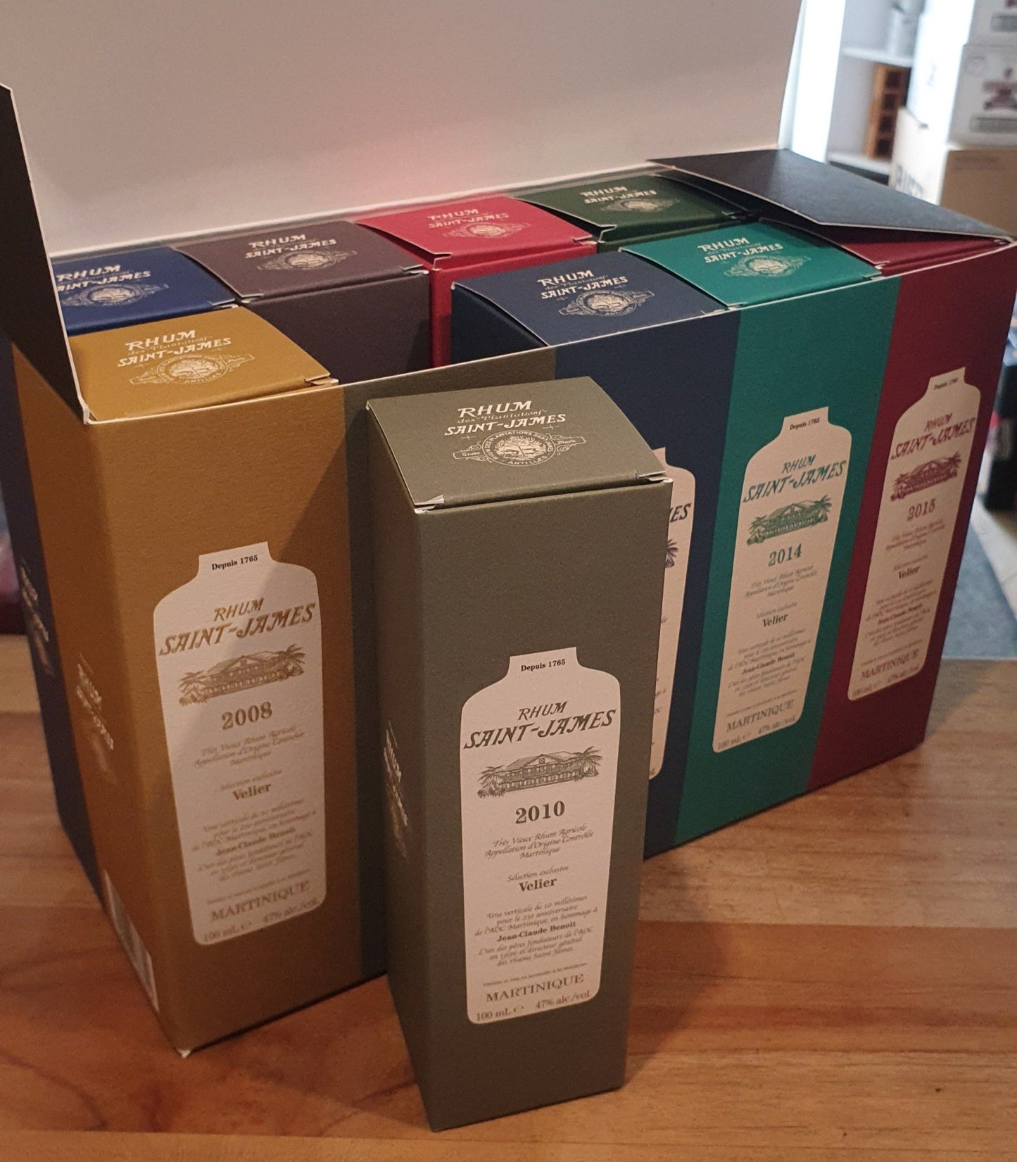 Velier Saint James Set 1998 - 2015 10x 0,1L 47%vol. Rum Rhum Martinique Selection exclusive