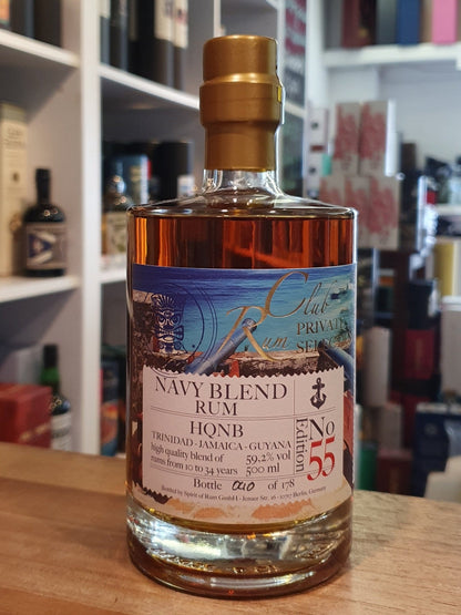 Rumclub HQNB Ed.55 Navy blend 11 - 33y 59,2 % vol. 0,5l Rum club private selection