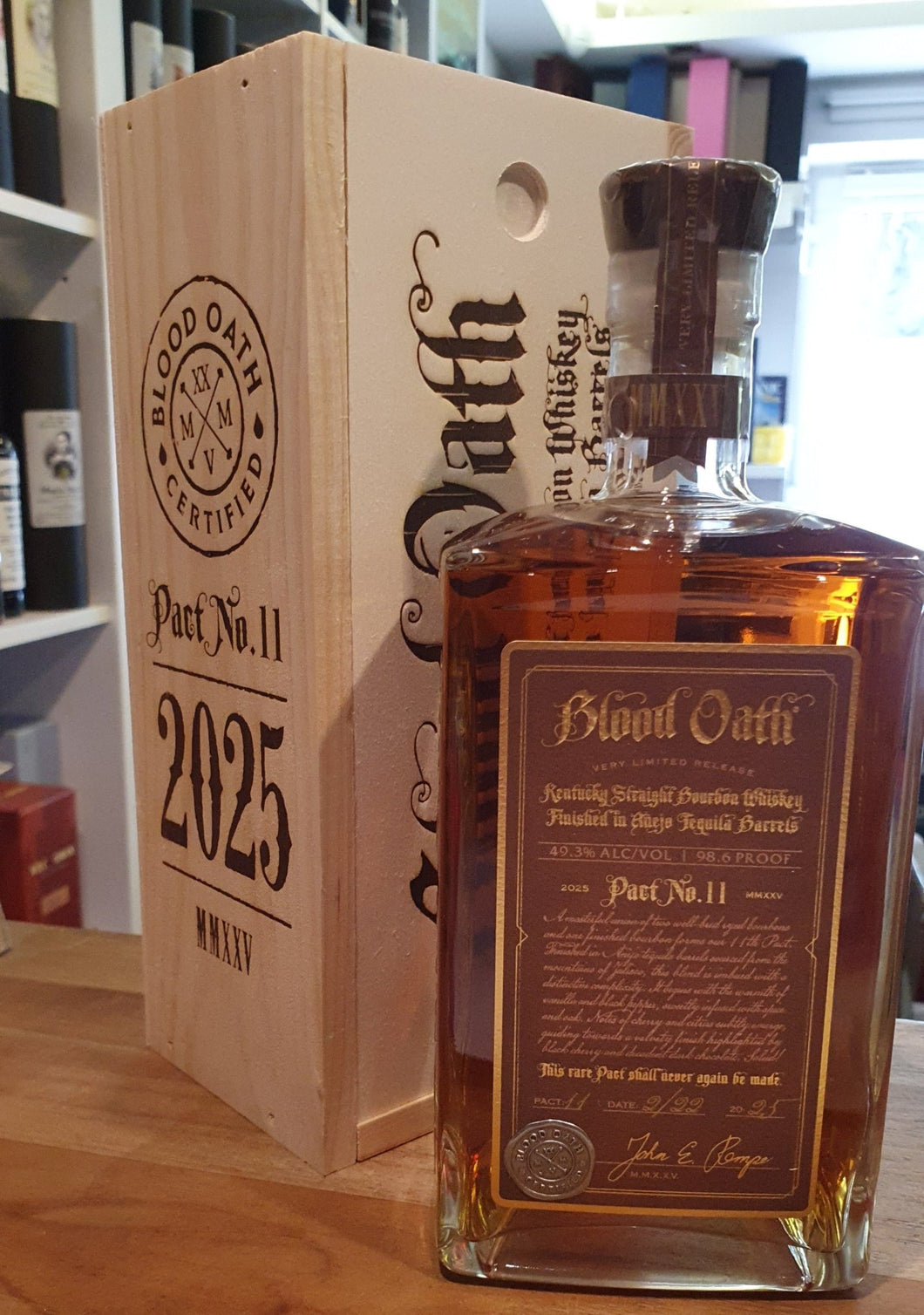 Blood Oath Pact No.11 2025 Tequila cask Kentucky Straight Bourbon Whiskey 0,75l 49,3% vol. limitiert