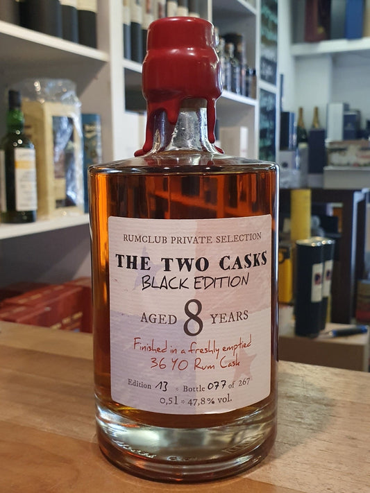Rumclub Ed.13 the TwoCask Black edition 8y 0,5l 47,8% vol. Private Rum Club Selection