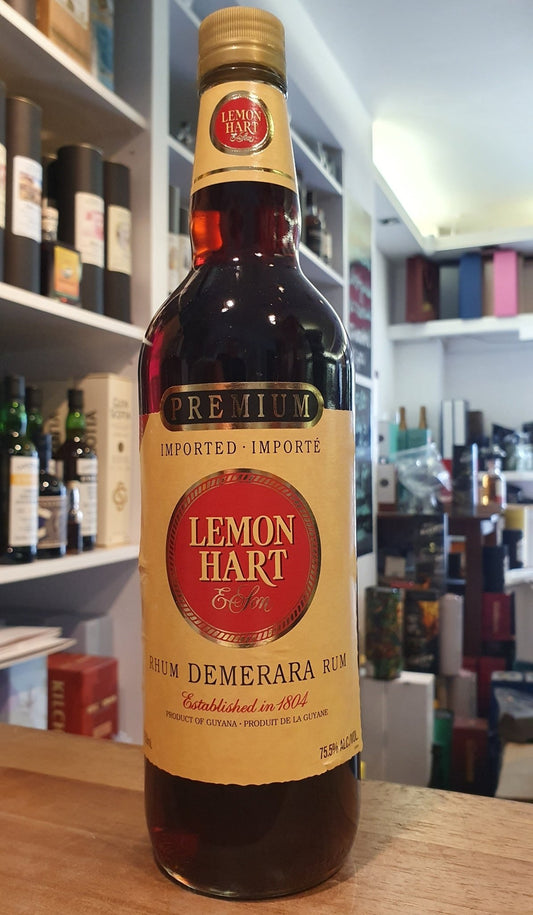 Lemon Hart 1980s Demerara Hochflasche Overproof 151 0,7l 75,5% Guyana Rum Fassabfüllung Sonderedition