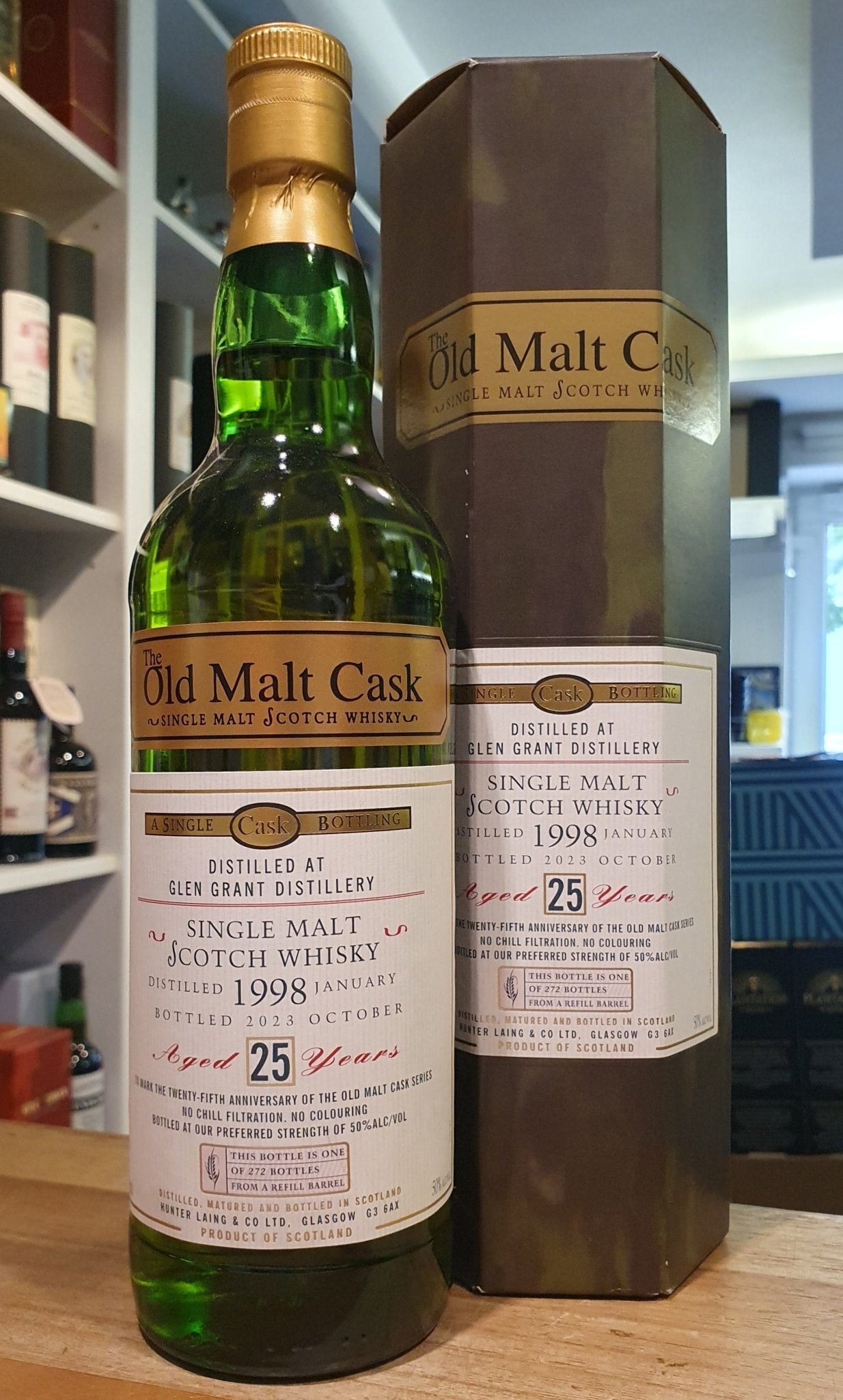 Glen Grant single cask 1998 2023 Refill Barrel 25Y Islay 50% vol. 0,7l old malt Whisky Hunter Laing hl