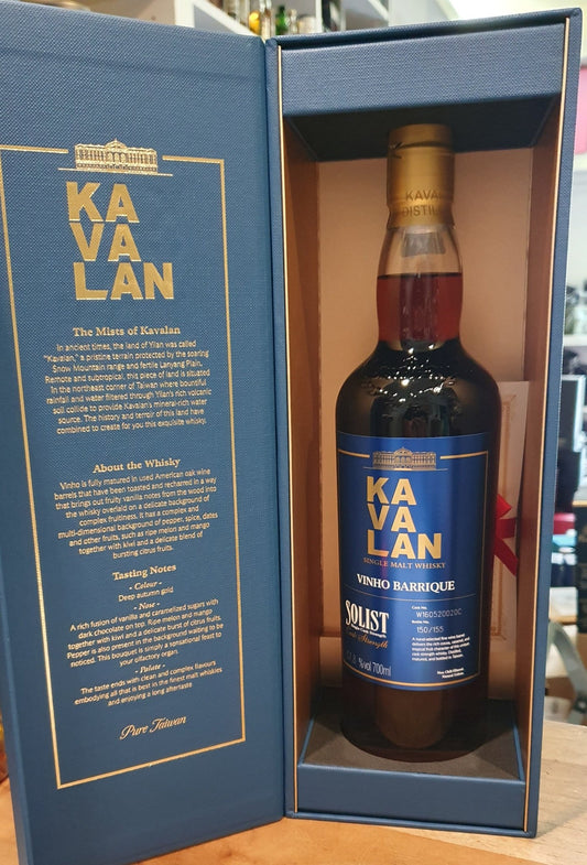 Kavalan Solist Vinho Barrique 2016 2024 0,7l 57,8% cask Taiwan Whisky 20020c eckig