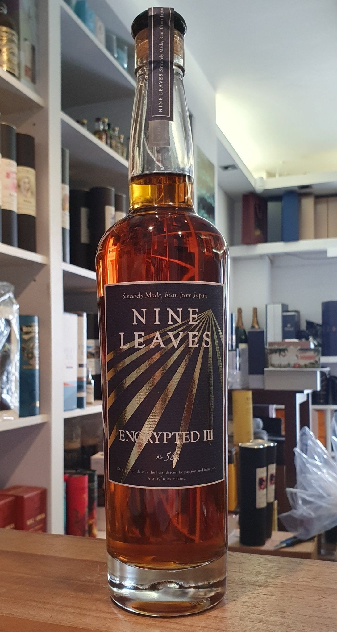 Rum Nine Leaves Encrypted 3 III Japan 58%vol 0,7l Otsu Shiga