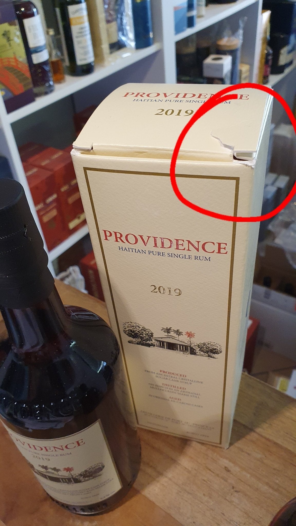Velier Providence Haitian 2019 SLIGHTLY DAMAGED ON THE CARTON 0,7l 52%vol. Rum Haiti Pure Single