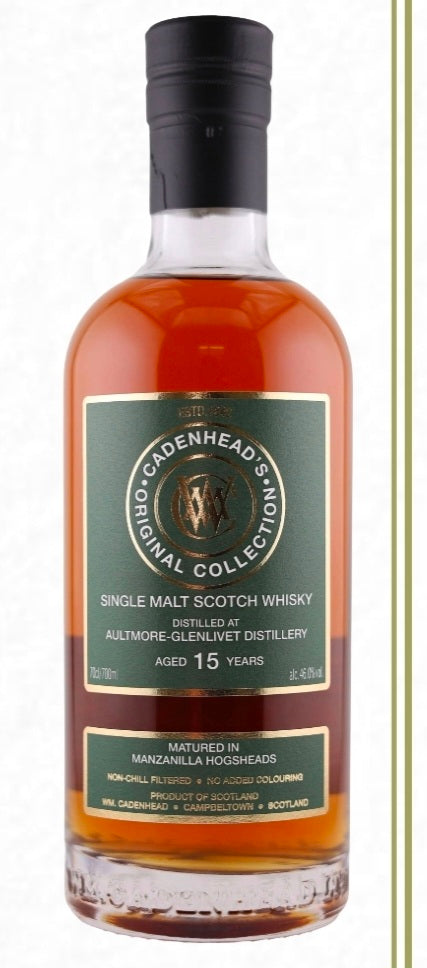 Cadenhead Aultmore 15 august 2026 Manzanilla cask