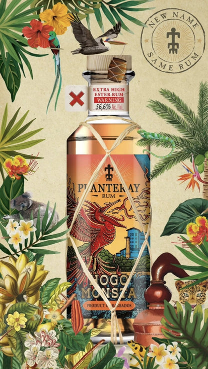 Planteray HOGO Monsta VERY HIGH ESTER Barbados 0,2l 56,6% vol. Rum Sonderedition Plantation