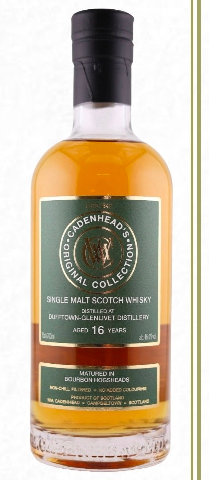 Cadenhead Dufftown 16 august 2026 bourbon cask