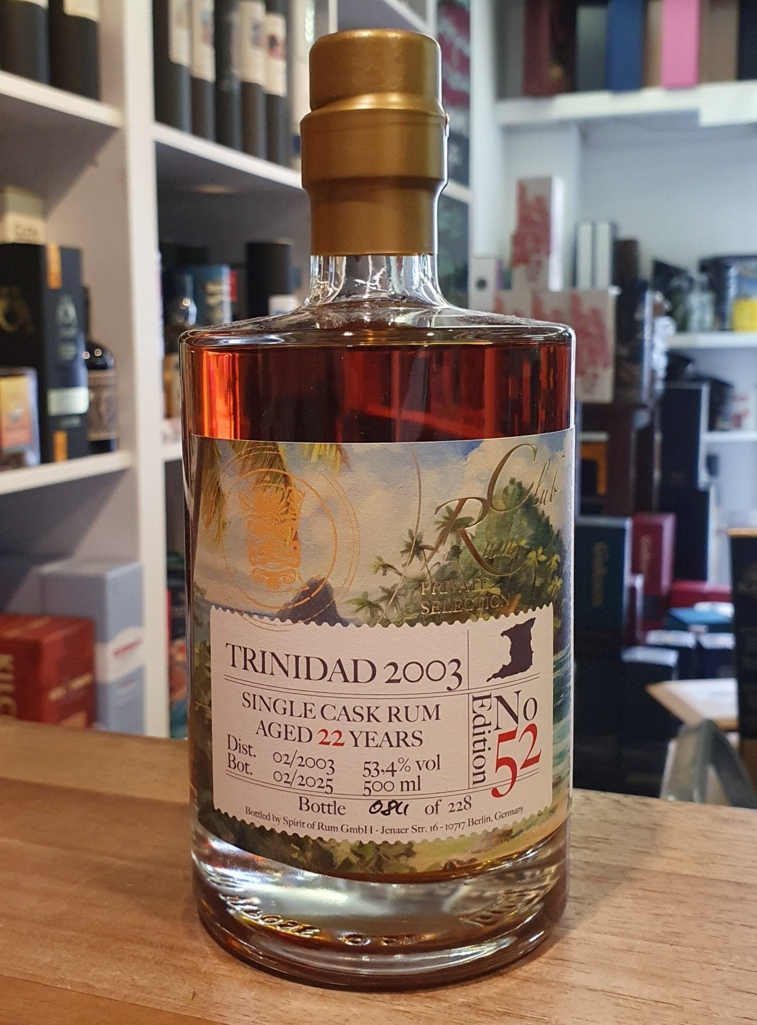Rumclub Ed.52 Trinidad 2003 TDL 22y 55,9% vol. 0,5l Single cask Rum club