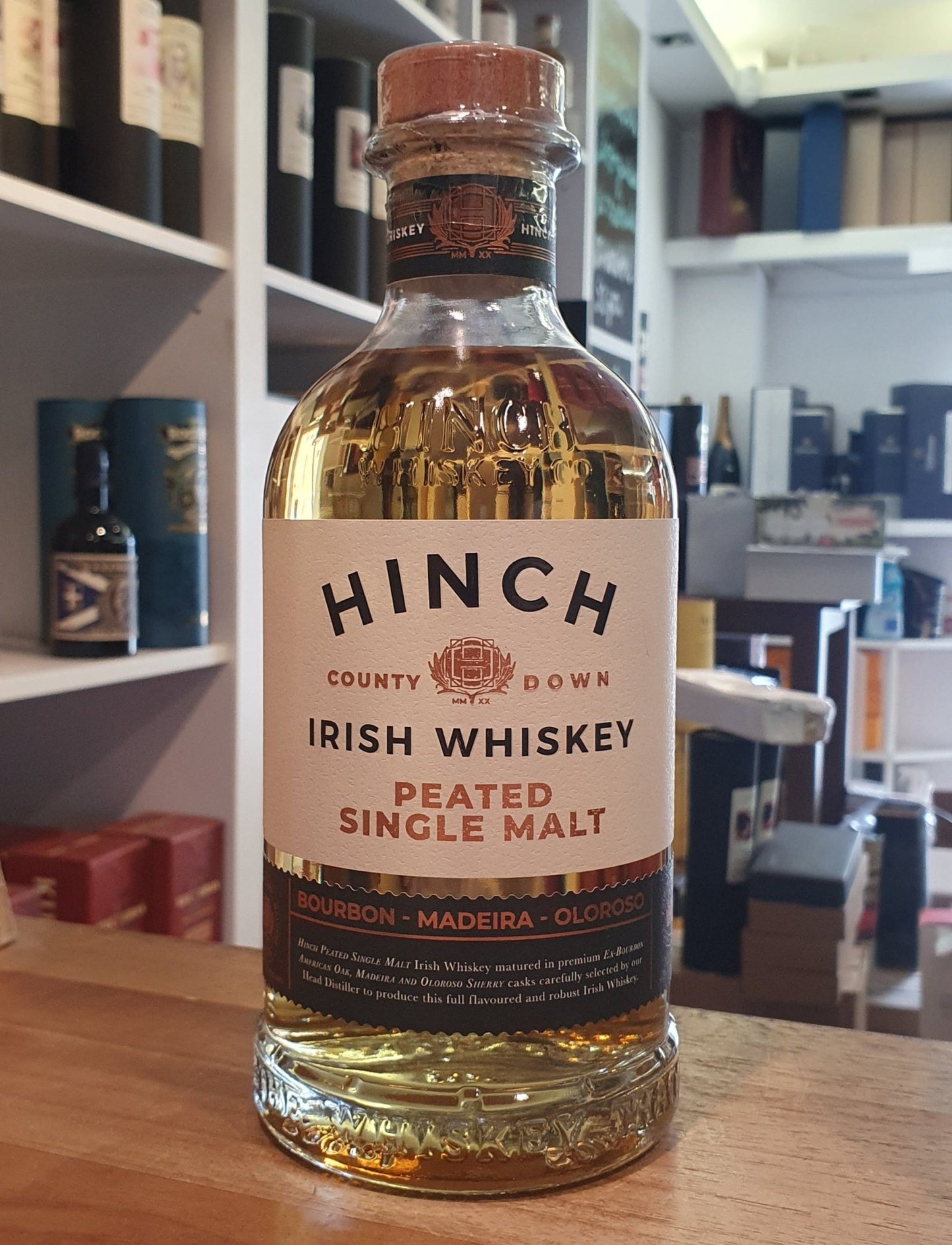 Hinch Peated Irish Single malt Bourbon Oloroso Madeira Whiskey 43%vol 0.7l Irischer Whisky o.GP