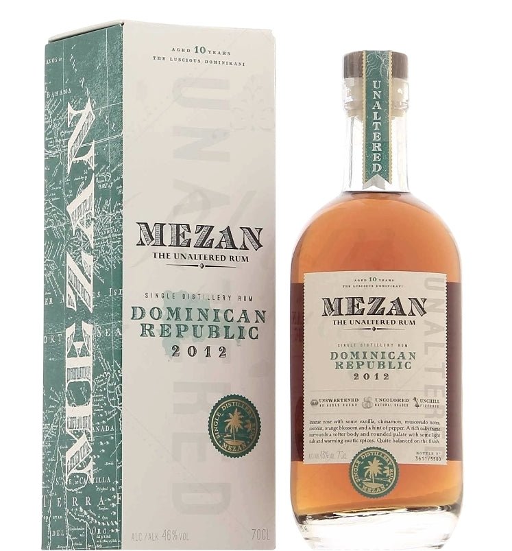 Mezan République dominicaine 2012 distillation unique 0,7l 46% vol. Rhum