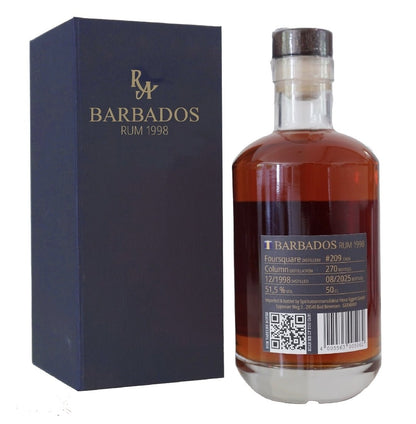 RA Foursquare Barbados 1998 2025 0,5l 51,5% vol. Artesanal Rum Single Cask 209