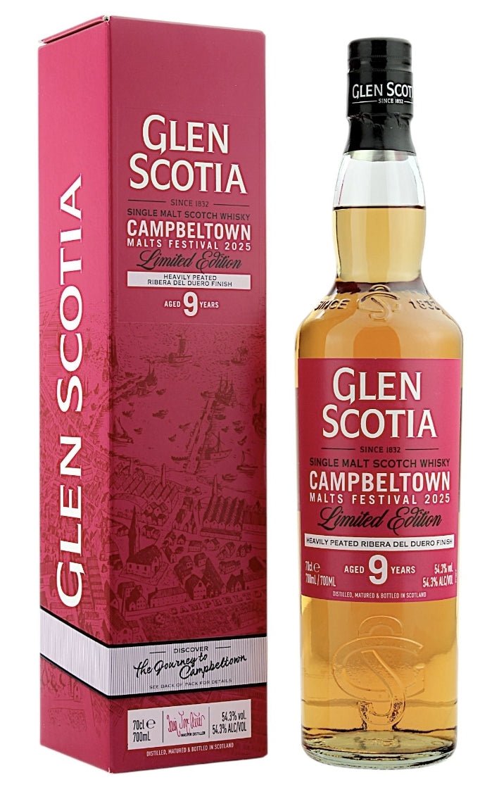 Glen Scotia 9y Festival 2025 Heavily Peated Ribera Del Duero cask 0,7l 53,4% vol. Whisky Campbeltown