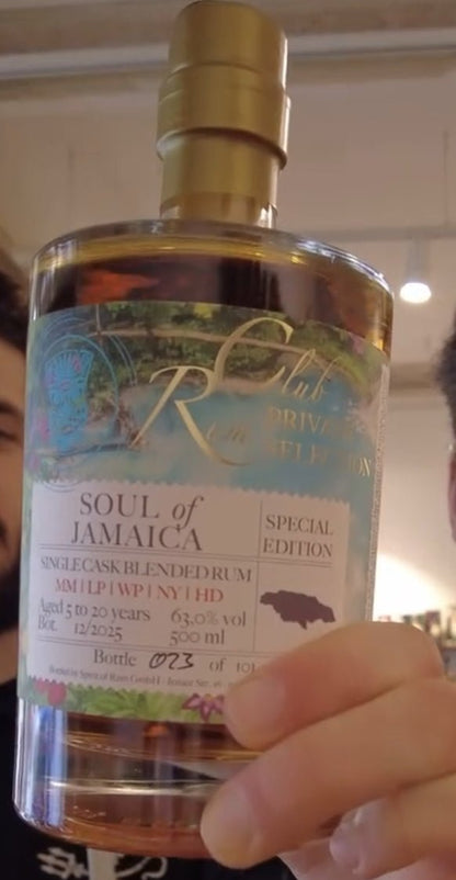 Rumclub Soul of Jamaica MM NY LP HD WP Village 2026 63% vol. 0,5l Special Edition Single cask blended Rum club Jamaika