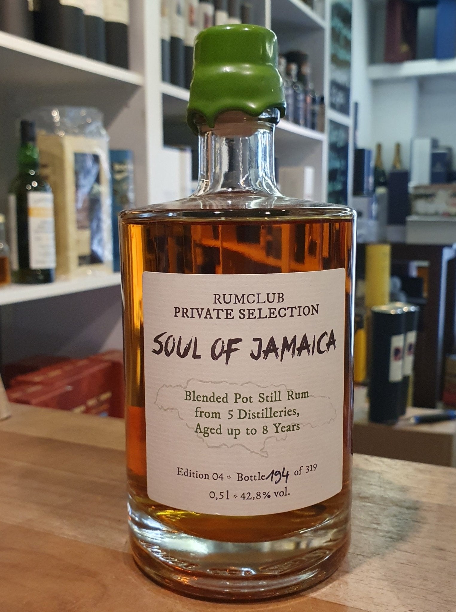 Rumclub Soul of Jamaica ed.04 8y 42,8% vol. 0,5l Special Edition Single Cask Blended Rum Club Jamaica 5 dist.
