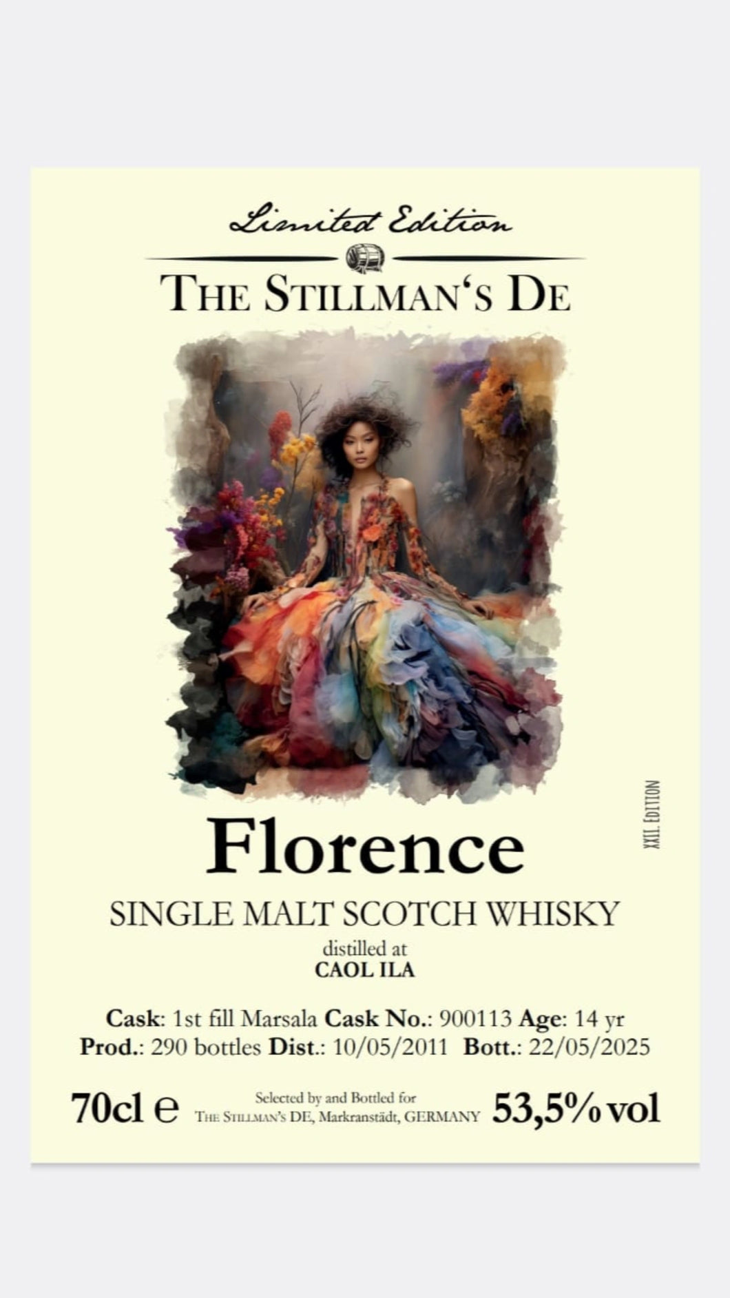 Caol Ila 2011 Single Marsala cask 14y Florence The Stillmans Whisky 0,7l 53,5%vol. 900113