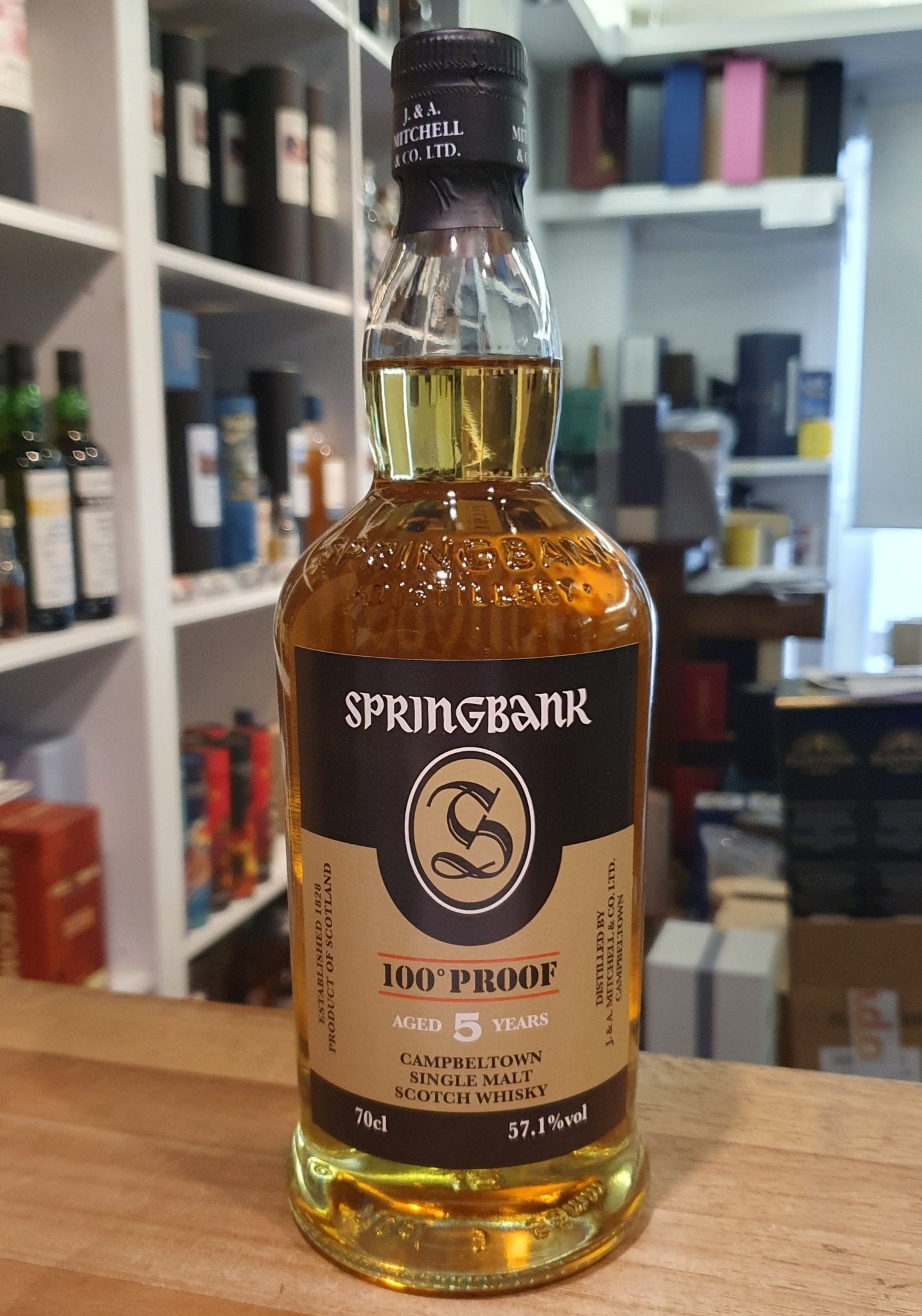 Springbank 5y 100 proof NEU cask strength o.Dose 0,7l 57,1% vol