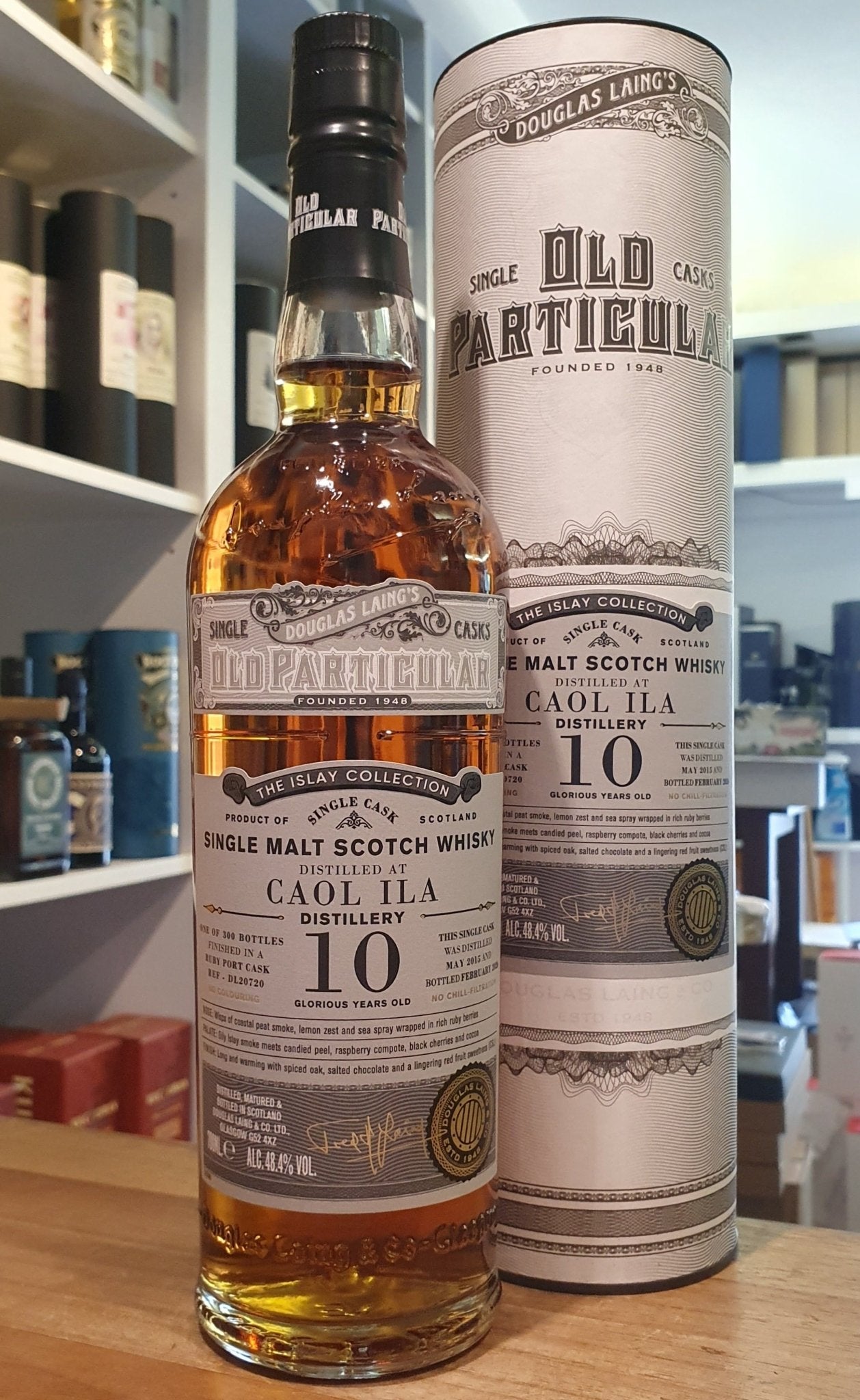 Caol Ila 2015 Ruby Port single cask 10 años Old Particular 48,4% vol. 0,7l whisky Douglas Laing dl20720