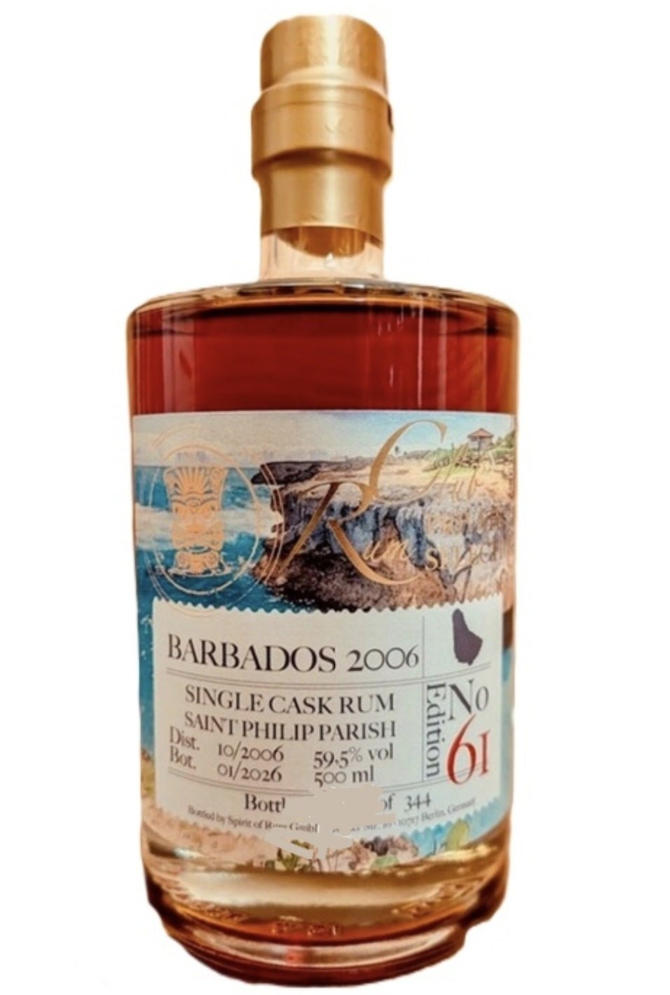 Foursquare 2006 Rumclub Edition 61 Barbados Saint Philip parish 59,5% vol. 0,5l Single cask Rum club