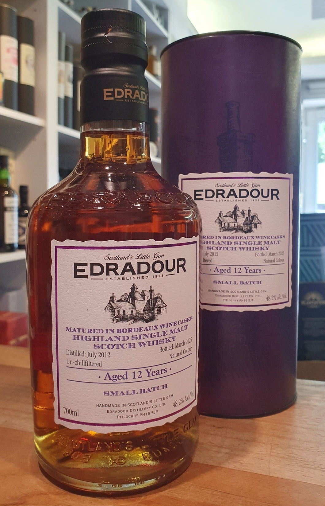 Edradour 2012 2025 Bordeaux Cask 0,7l Fl 48,2%vol.  Highland single malt scotch whisky