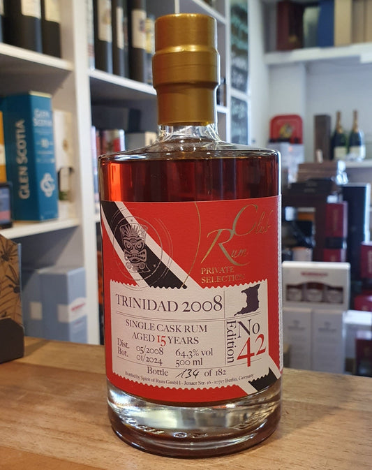 Rumclub Ed.42 Trinidad Ten Cane 2008 64,5% vol. 0,5l Single cask Rum club