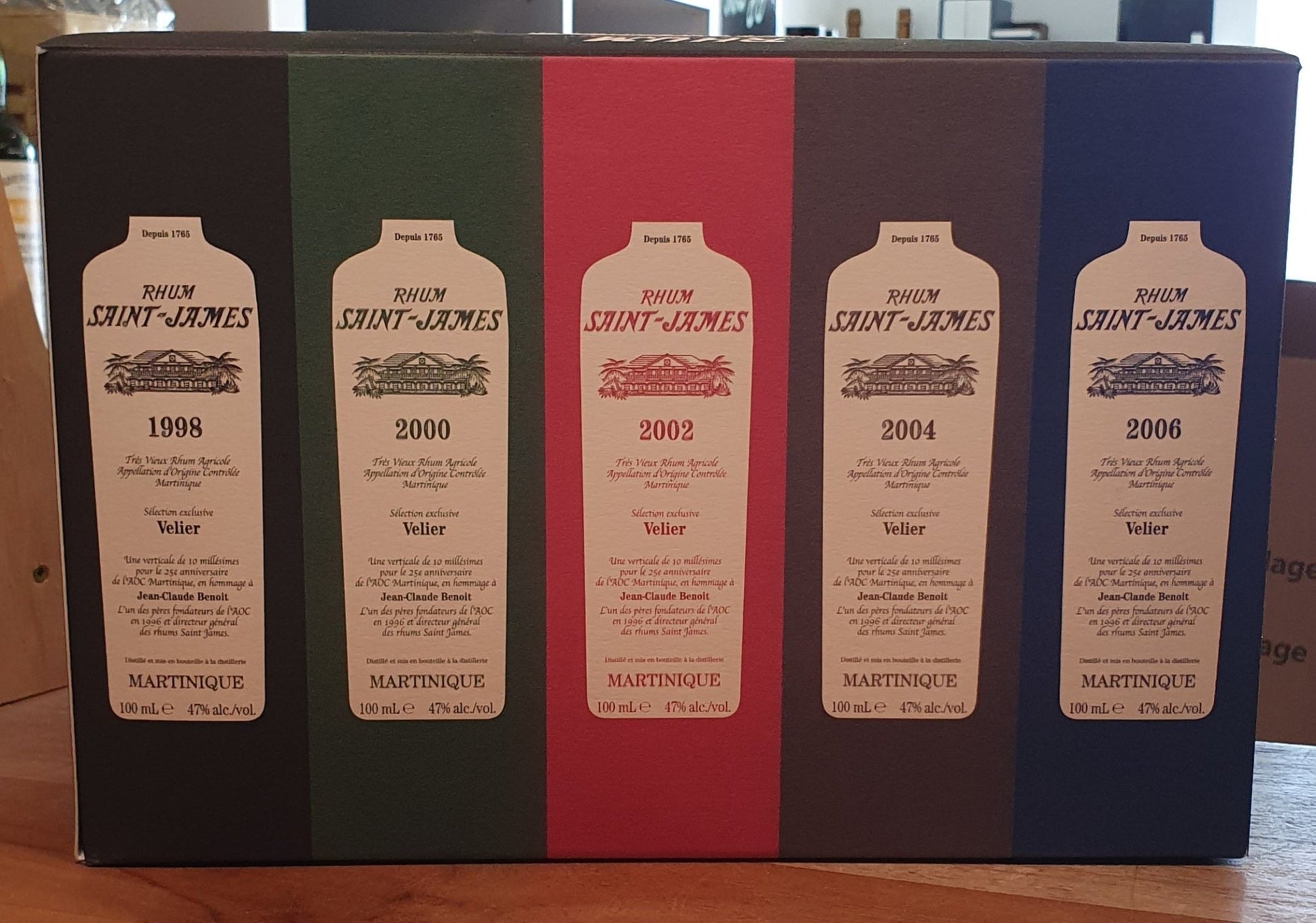 Velier Saint James Set 1998 - 2015 10x 0,1L 47%vol. Rum Rhum Martinique Selection exclusive