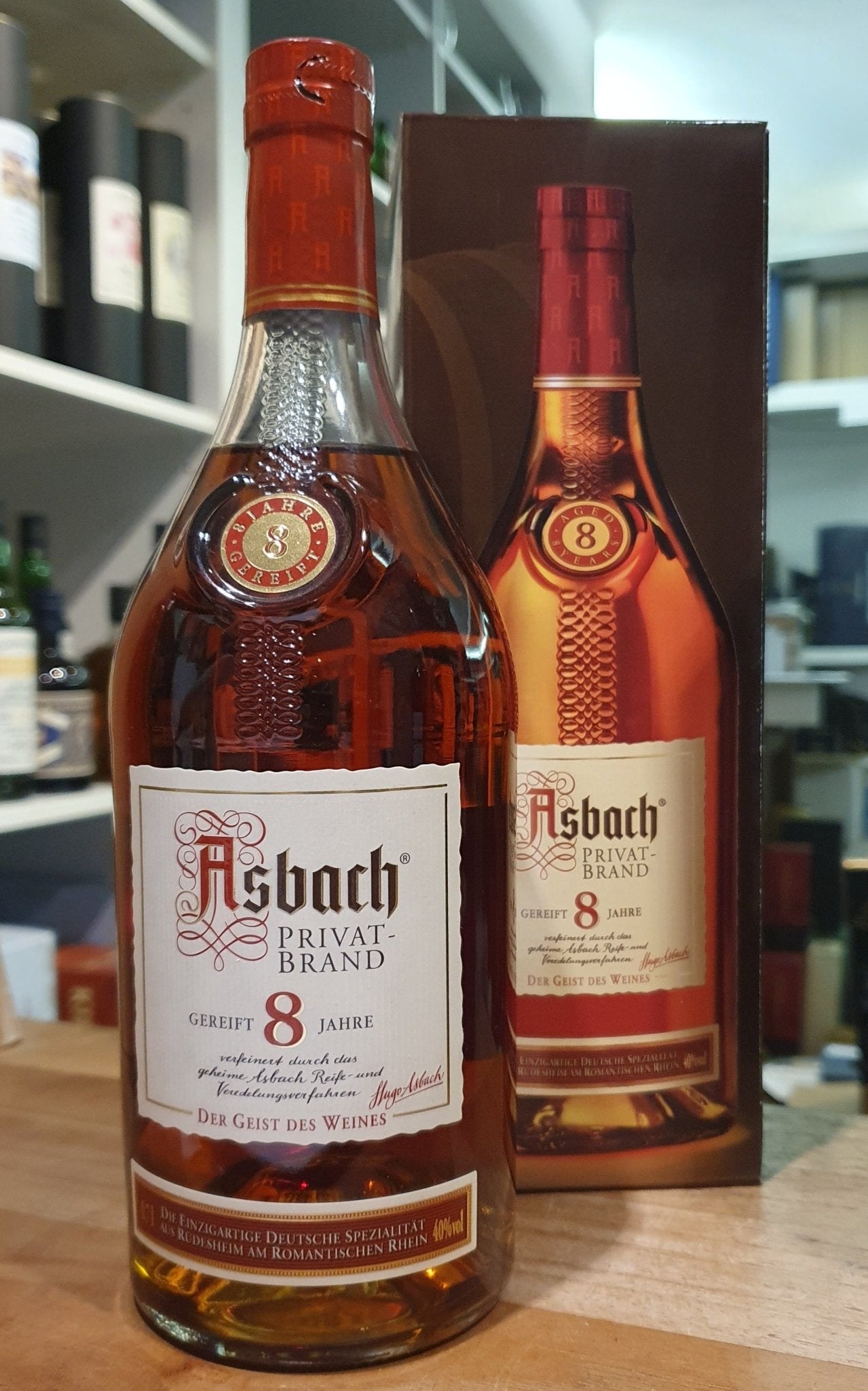 Asbach 8 Weinbrand Deutschland 0,7l 40% vol. mit GP Dose