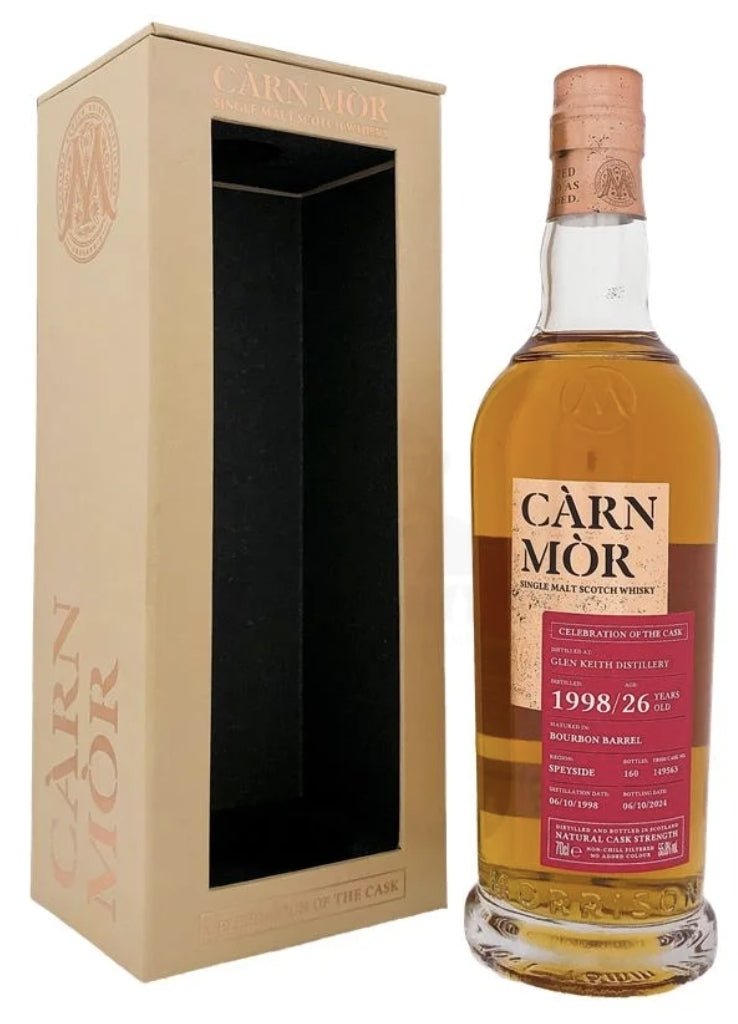 Glen Keith 1998 Bourbon Barrel cask 0,7l 55,8% vol COC Carn Mor Celebration of the Cask Whisky