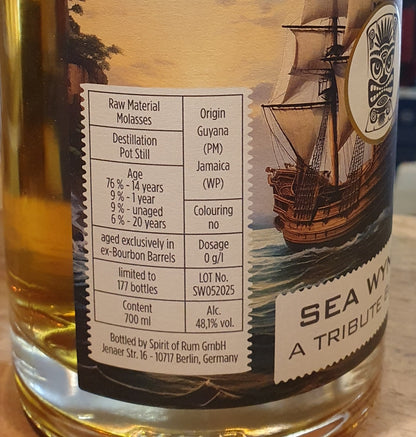 Rumclub Sea Wynde Jamaica Guyana 2025 48,1% 0,7l fl Rum club Tribute Blend