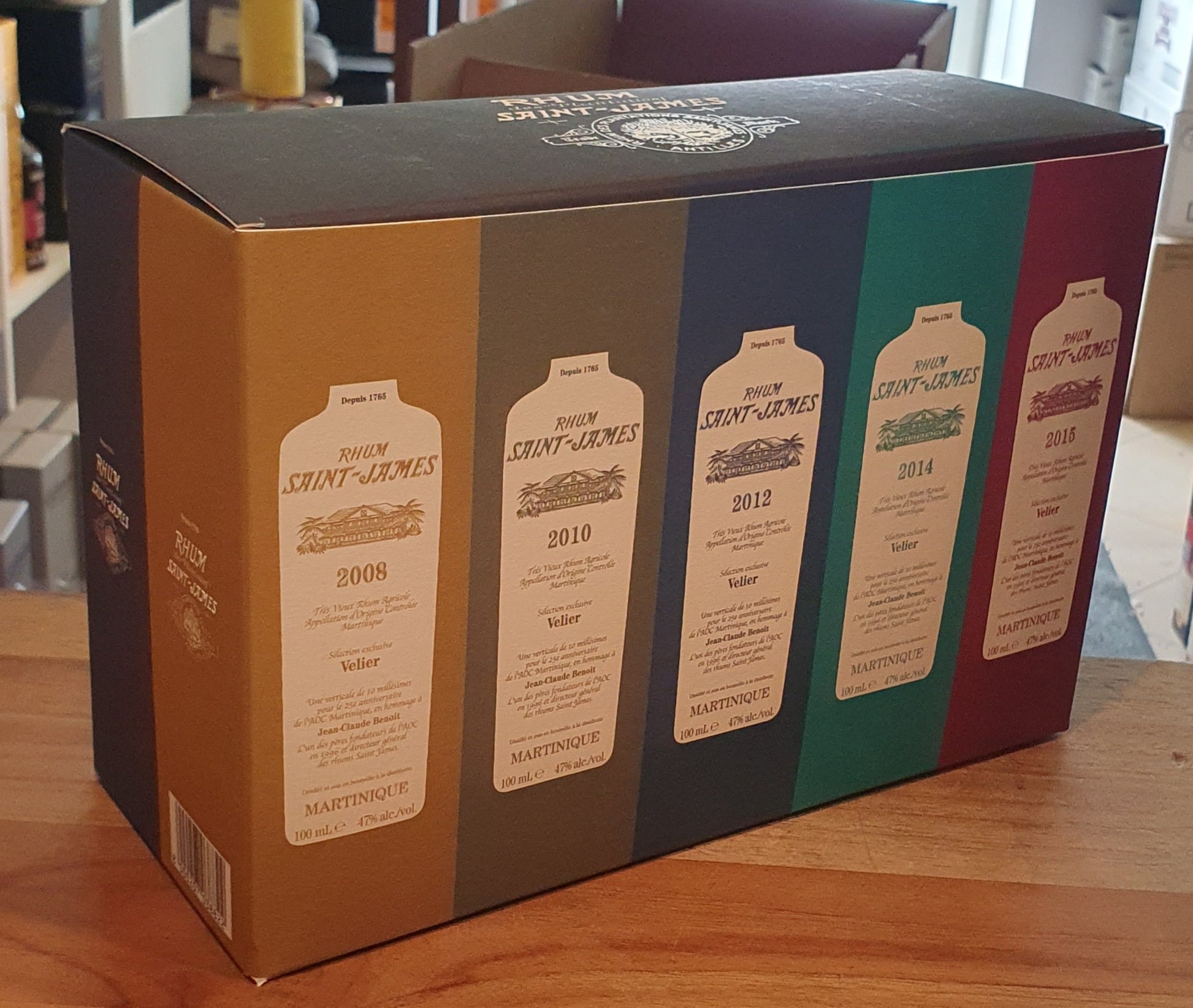 Velier Saint James Set 1998 - 2015 10x 0,1L 47%vol. Rum Rhum Martinique Selection exclusive