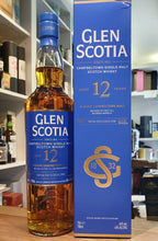Laden Sie das Bild in den Galerie-Viewer, Glen scotia 12y unpeated 0,7l 46%vol. GePa
