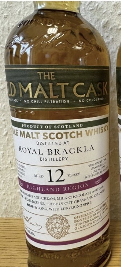 Royal Brackla single cask 2012 2025 12Y Highland 50% vol. 0,7l Whisky Hunter Laing hl21539