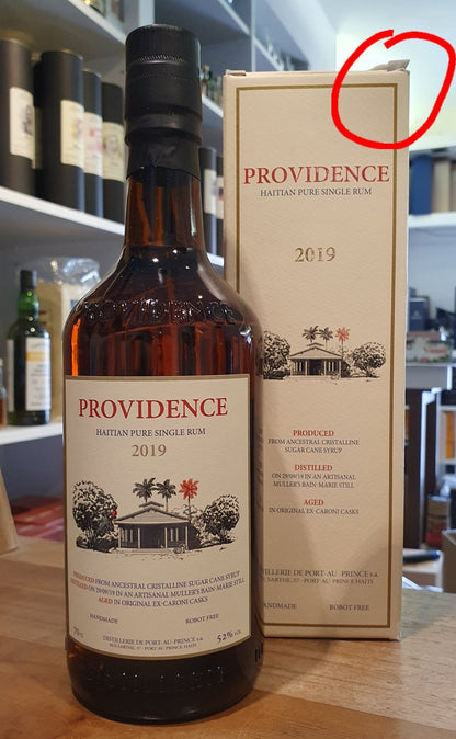 Velier Providence Haitian 2019 SLIGHTLY DAMAGED ON THE BOX 0,7l 52%vol. Rum Haiti Pure Single