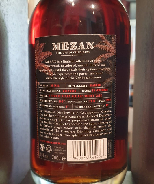 Mezan Diamond Guyana 2007 Single cask 0,7l 56% vol. Rum