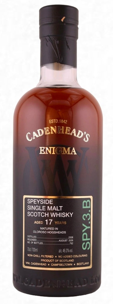 Cadenhead Enigma speyside 17 y  macallan? august 2026 spy.3.b