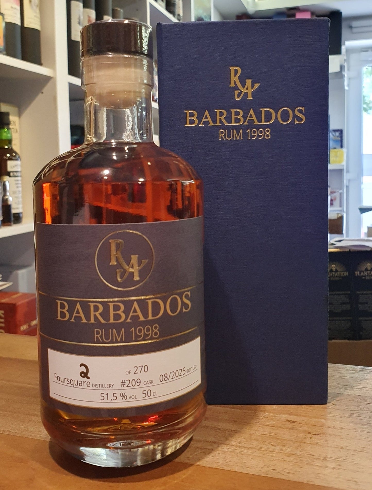 RA Foursquare Barbados 1998 2025 0,5l 51,5% vol. Artesanal Rum Single Cask 209