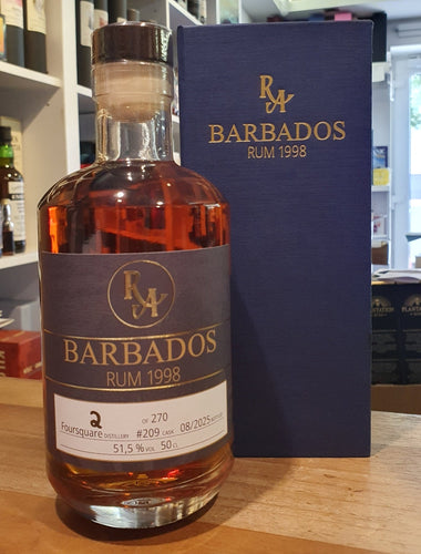 RA Foursquare Barbados 1998 2025 0,5l 51,5% vol. Artesanal Rum Single Cask 209