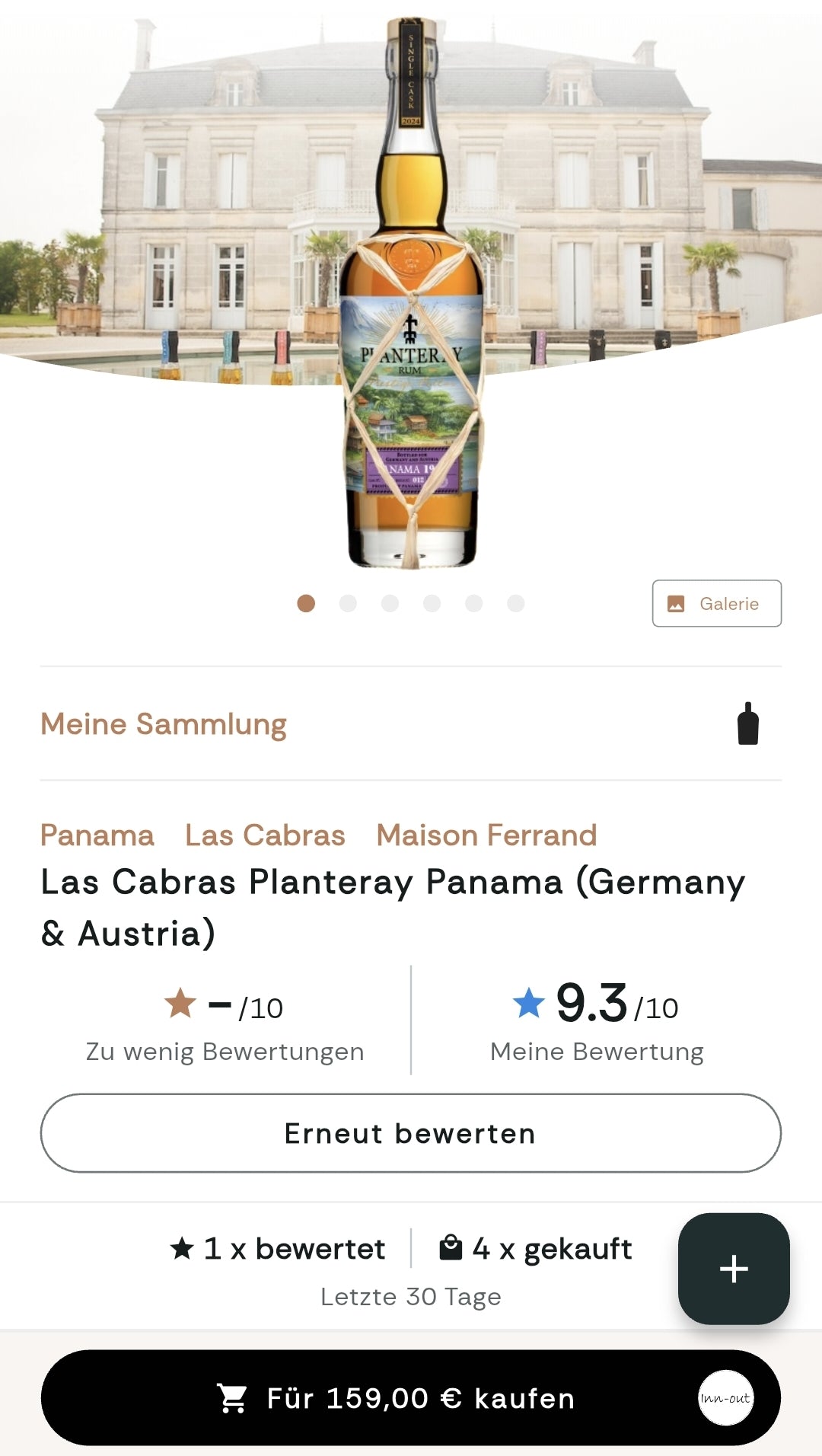 Planteray Prestige Cellar Panama 1992 Rum 0,7l 50,5 % vol. single cask Rum Plantation